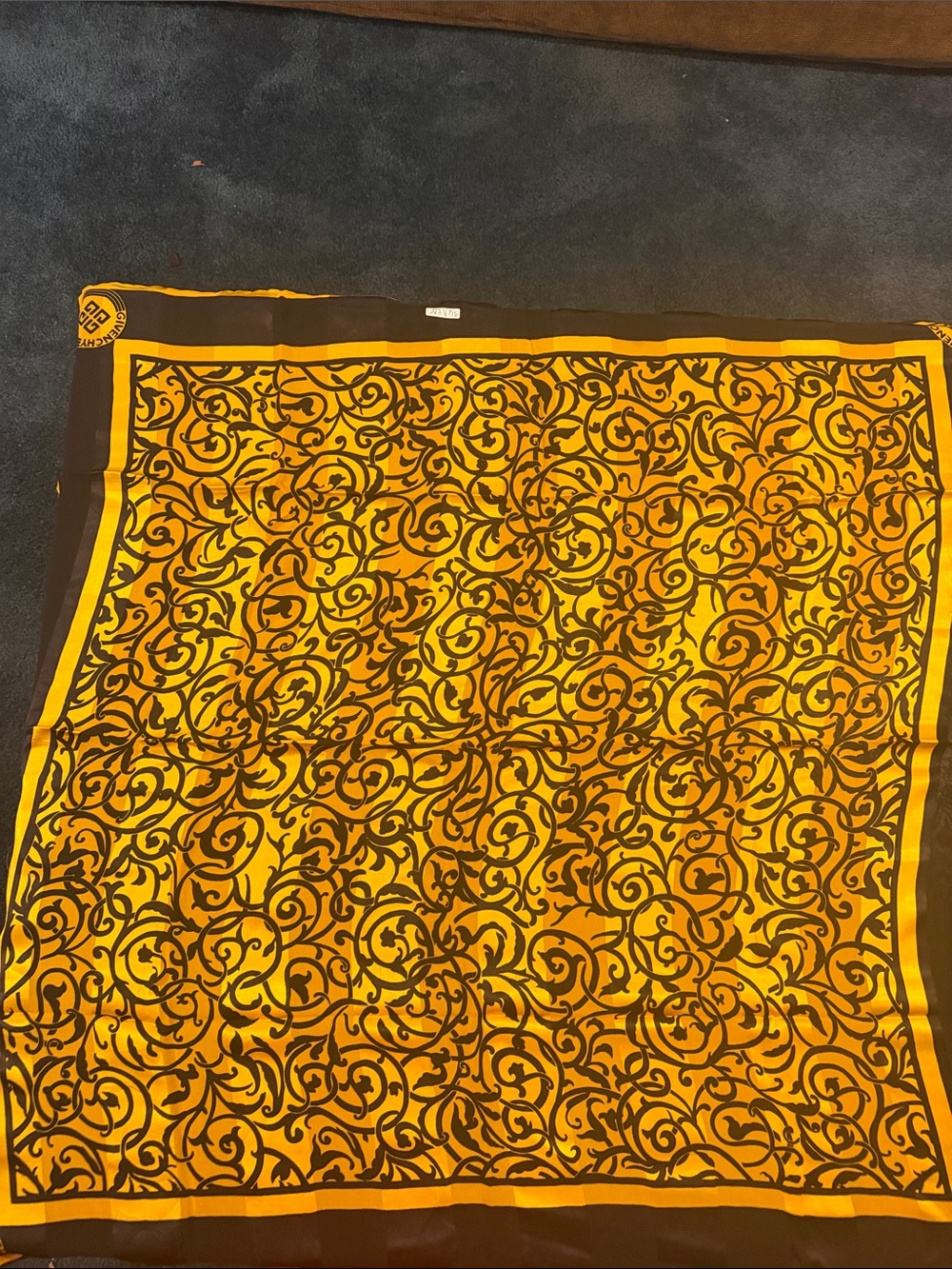 Givenchy Women's Yellow & Black  Printed Wrap Skirt